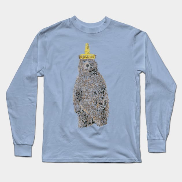 Honey Bear Long Sleeve T-Shirt by PodDesignShop